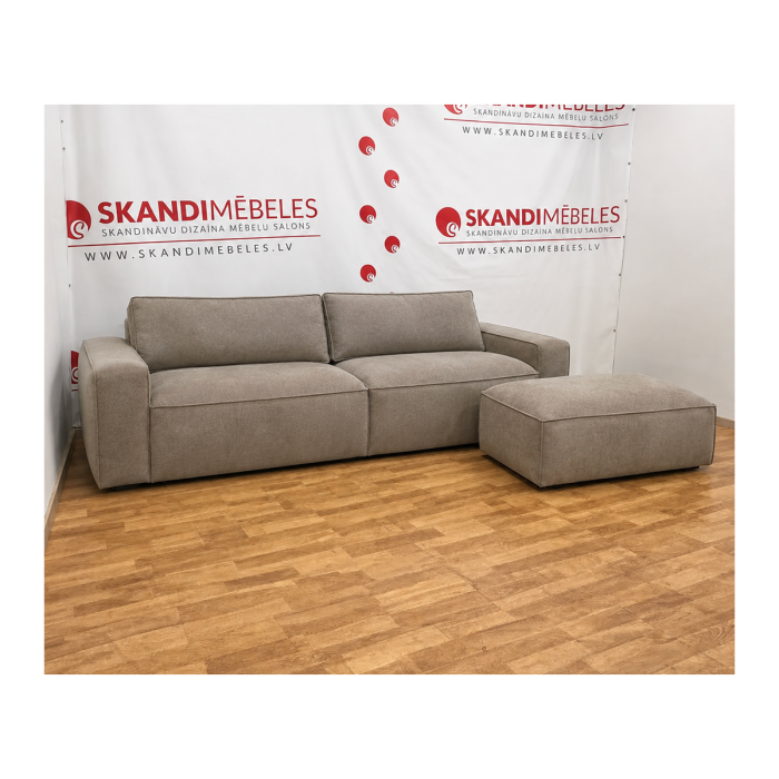 Sofa ELLIS (Three-seater + Pouf) (leather) Sofa ELLIS (Three-seater + Pouf) (leather)